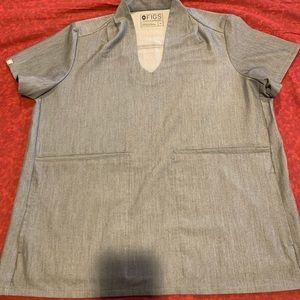 Figs topTechnical Collection V-neck Heather Grey